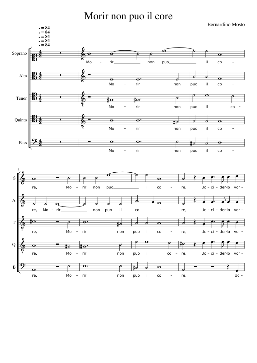 Morir non puo il core