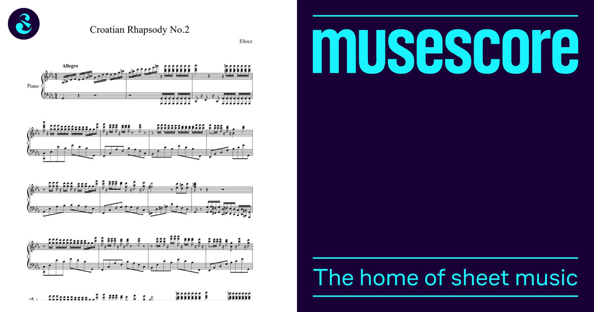 Croatain Rhapsody No.2 Sheet music for Piano (Solo) | Musescore.com