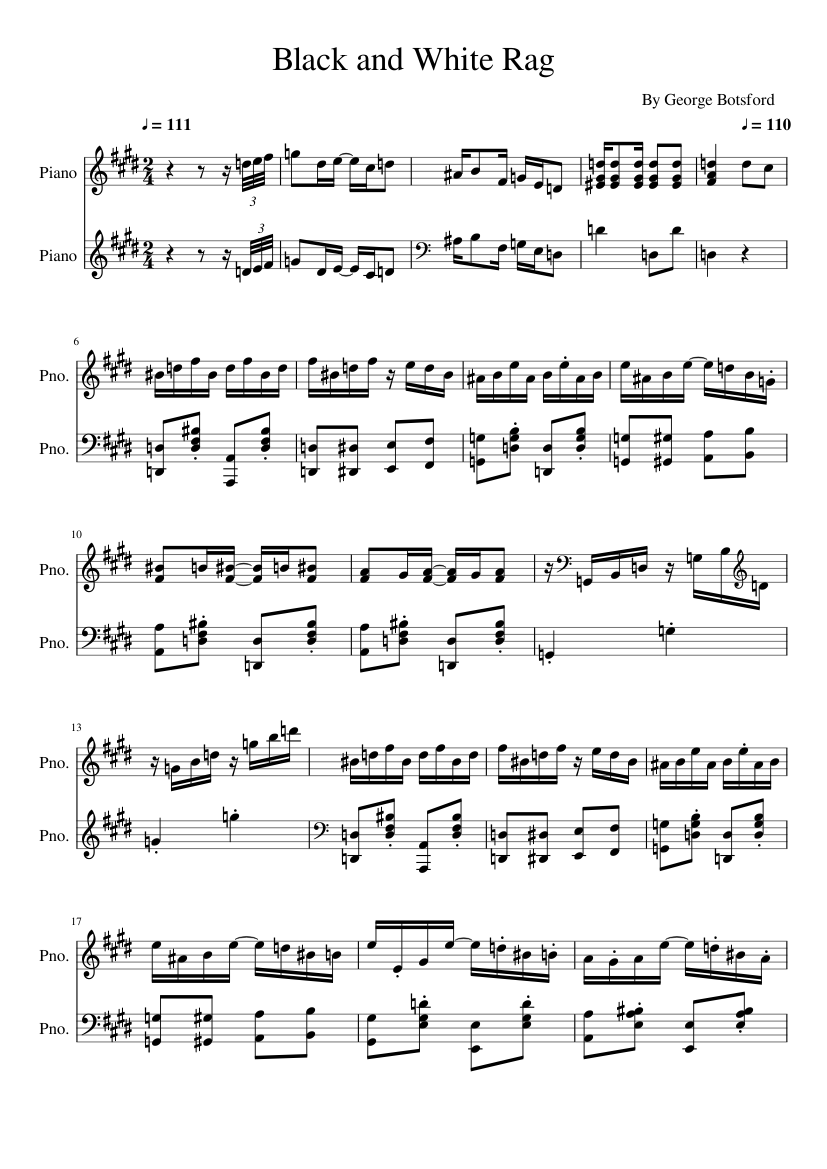 Black and White Rag