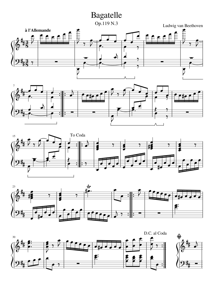 11 Bagatelles Op.119