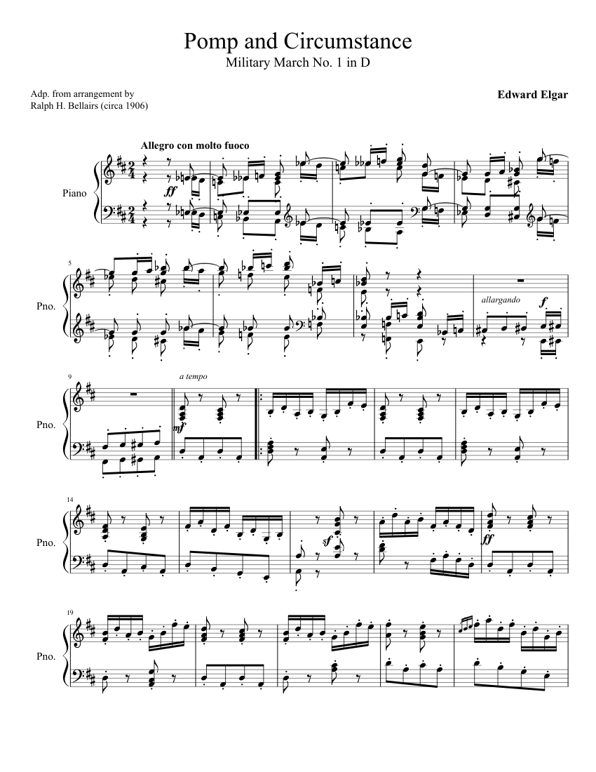 Pomp and Circumstance March No.1 Op.39 No.1