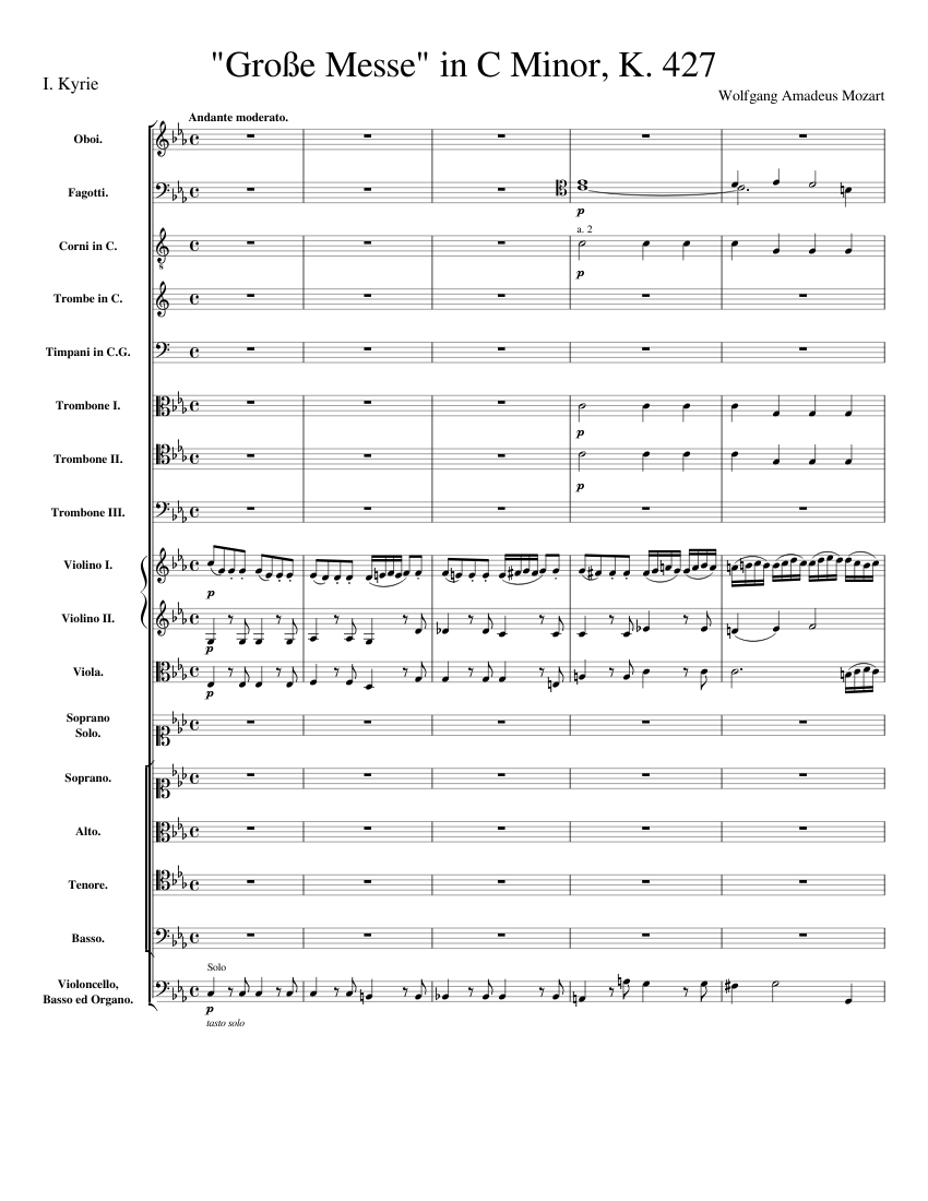 モーツァルト: 大ミサ曲「Große Messe」ハ短調, K. 427: I. キリエ