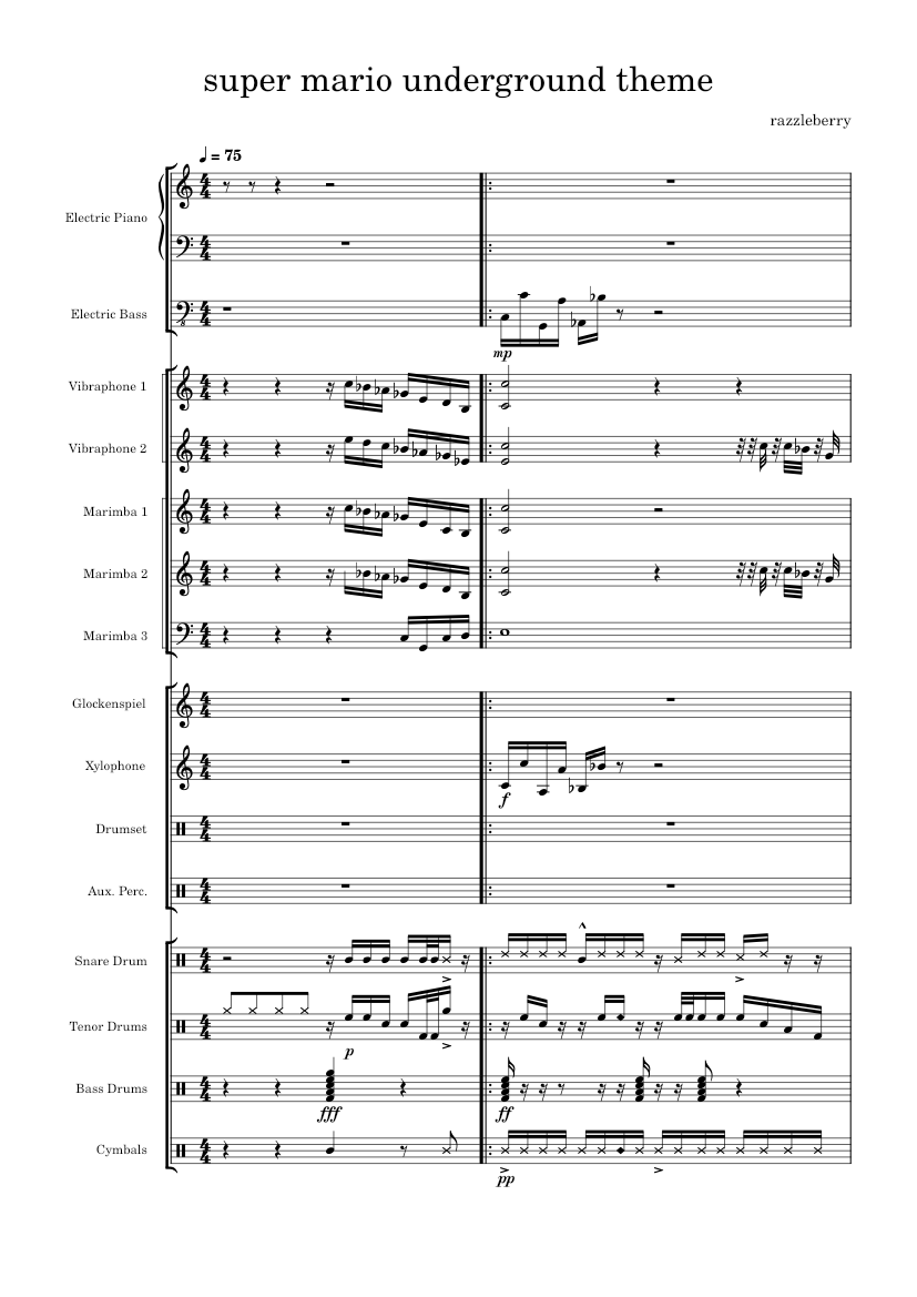 Super mario bros underground theme – Koji Kondo super mario underground ...