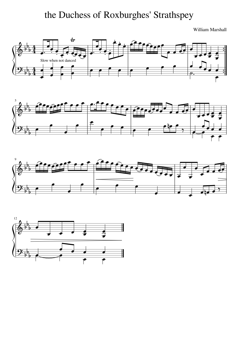 the Duchess of Roxburghes' Strathspey