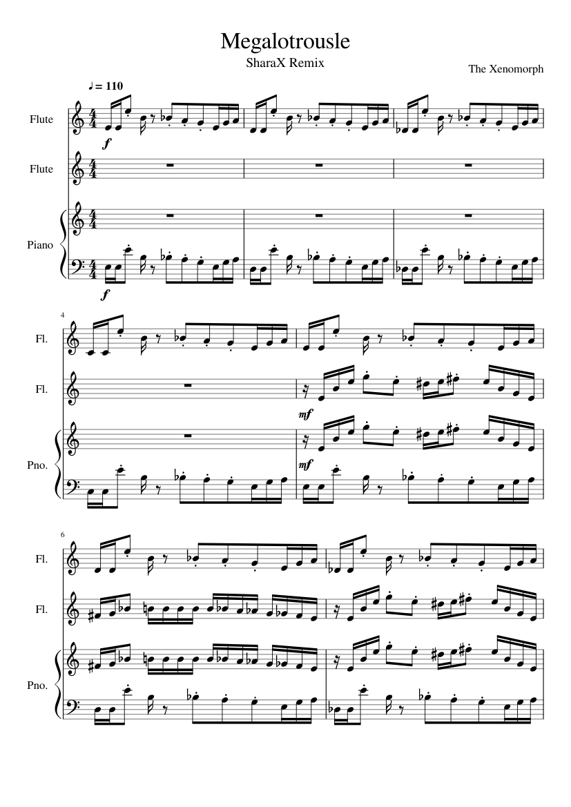 Triple Trouble – MarStarBro, Uptaunt, & Squeak Triple Trouble Lyrics i  guess Sheet music for Piano, Harpsichord, Flute, Xylophone & more  instruments (Mixed Quintet)