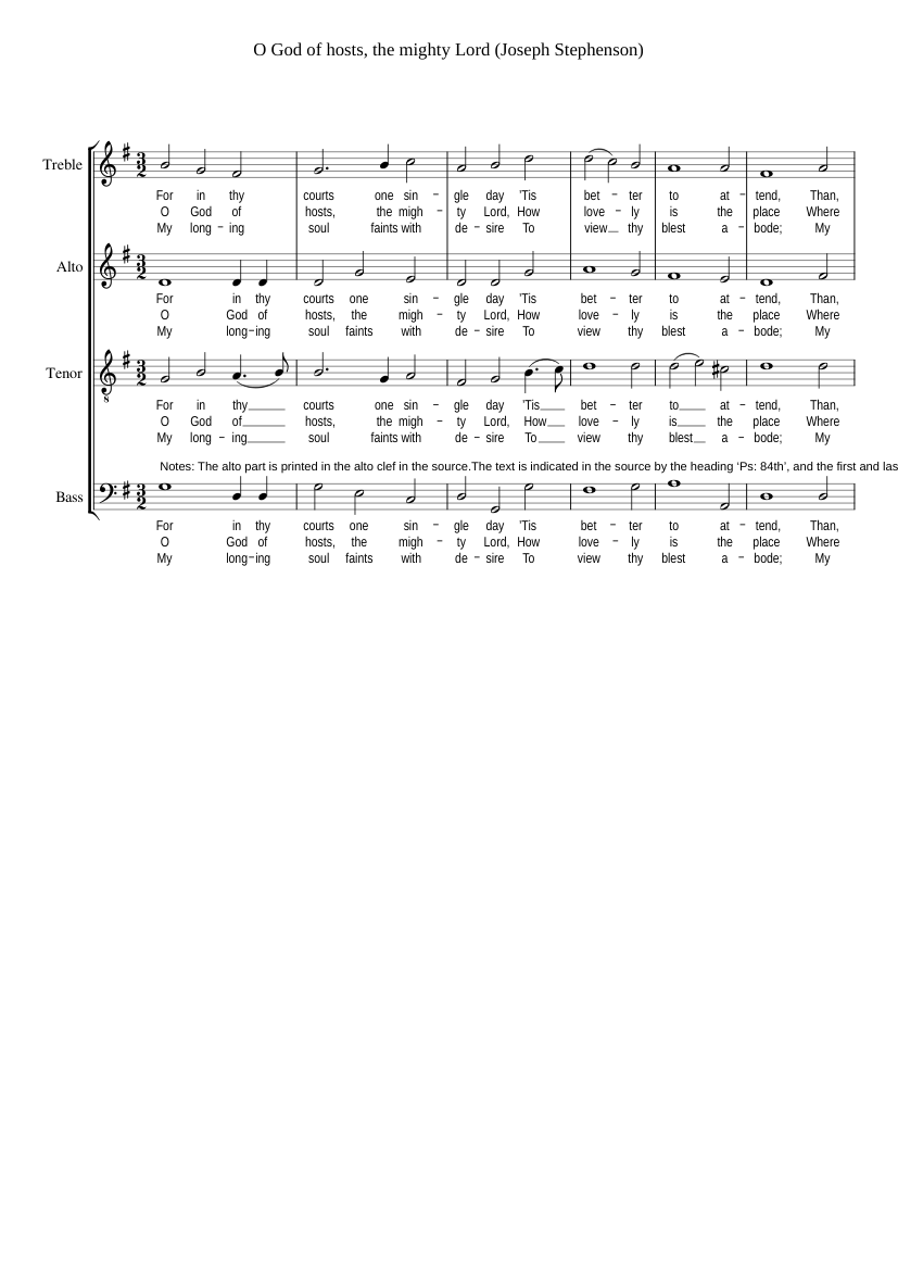 O God of hosts the mighty Lord
