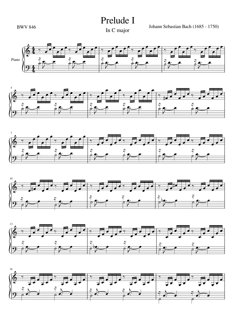 Prelude and Fugue in C major BWV 846