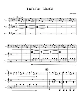 TheFatRat - Windfall Sheet music for Piano (Solo) | Musescore.com