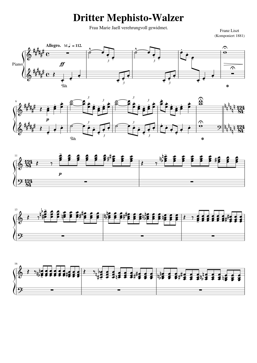 Mephisto Waltz No.3 S.216
