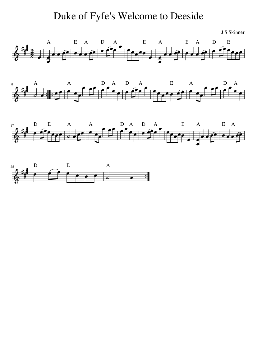 Duke of Fyfe's Welcome to Deeside