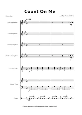 Count On Me - Amphibia Cultural Legacy Sheet music for Piano, Harpsichord,  Tuba, Vocals & more instruments (Mixed Ensemble)