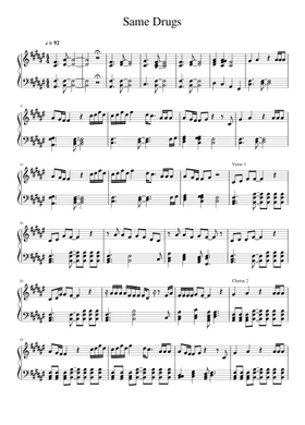 Free same drugs by the Rapper sheet music | Download PDF or print on Musescore.com