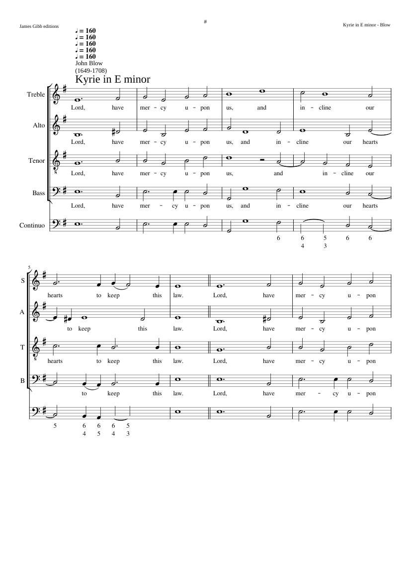 Kyrie in E minor