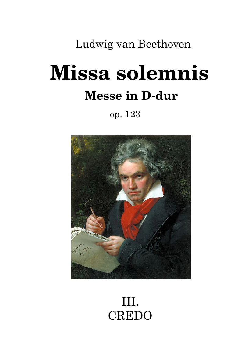 Missa solemnis Op.123