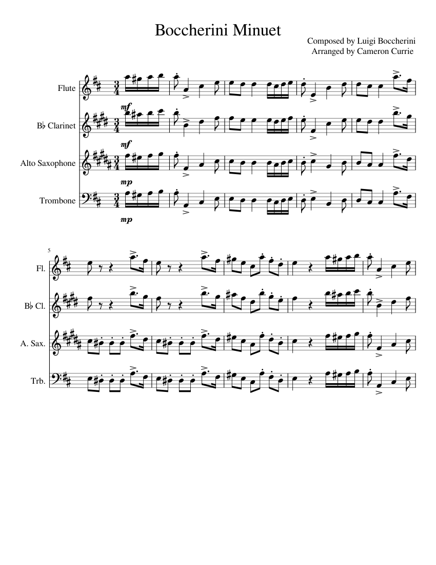 Minuet in A major