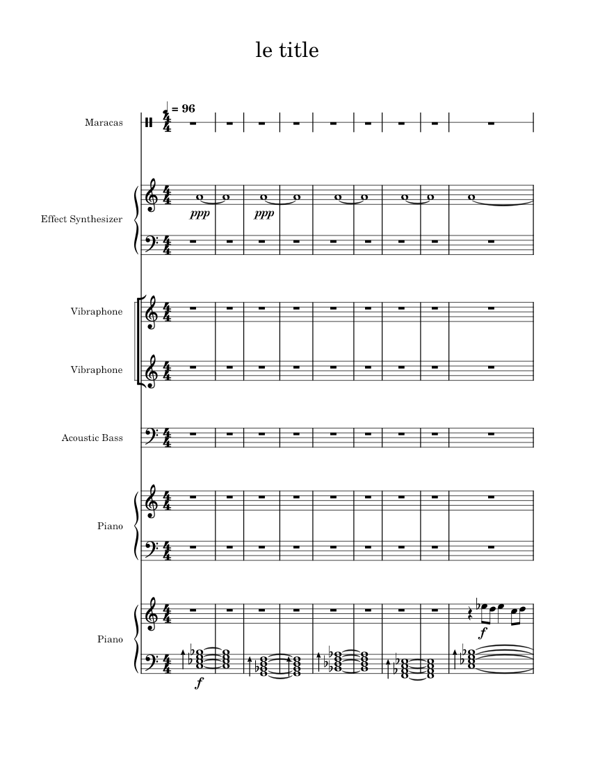 it's raining somewhere else - with rain sounds Sheet music for Piano ...