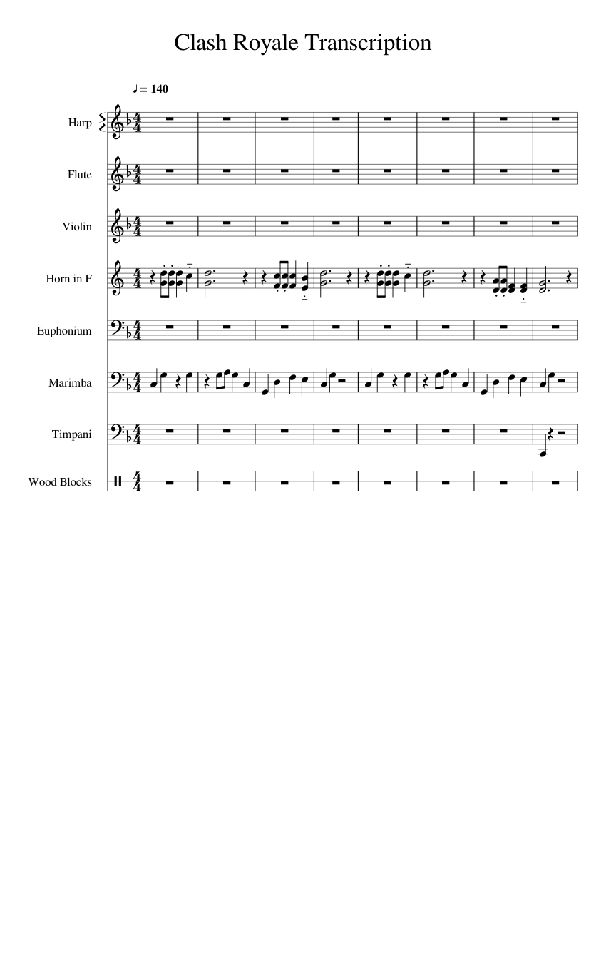 Clash Royale Menu Theme - piano tutorial