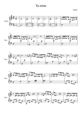 Free Angèle sheet music | Download PDF or print on Musescore.com