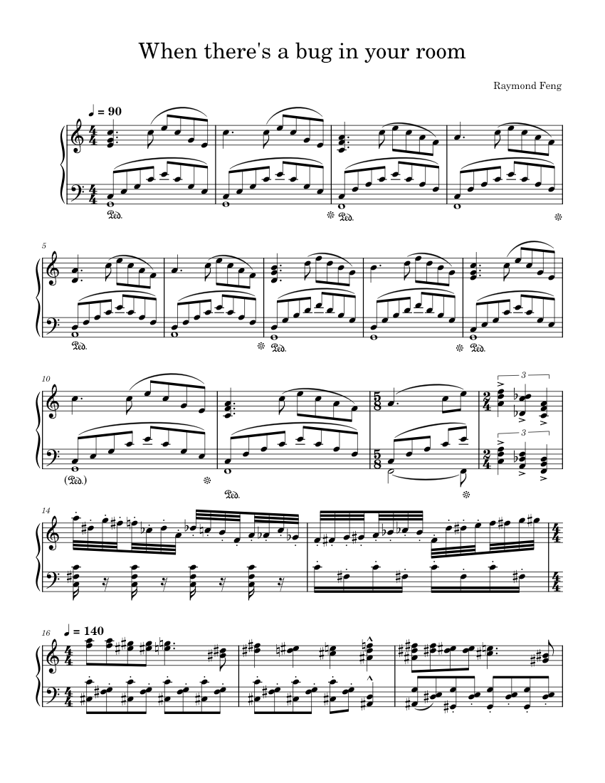 Bug Sheet music for Piano (Solo) | Musescore.com