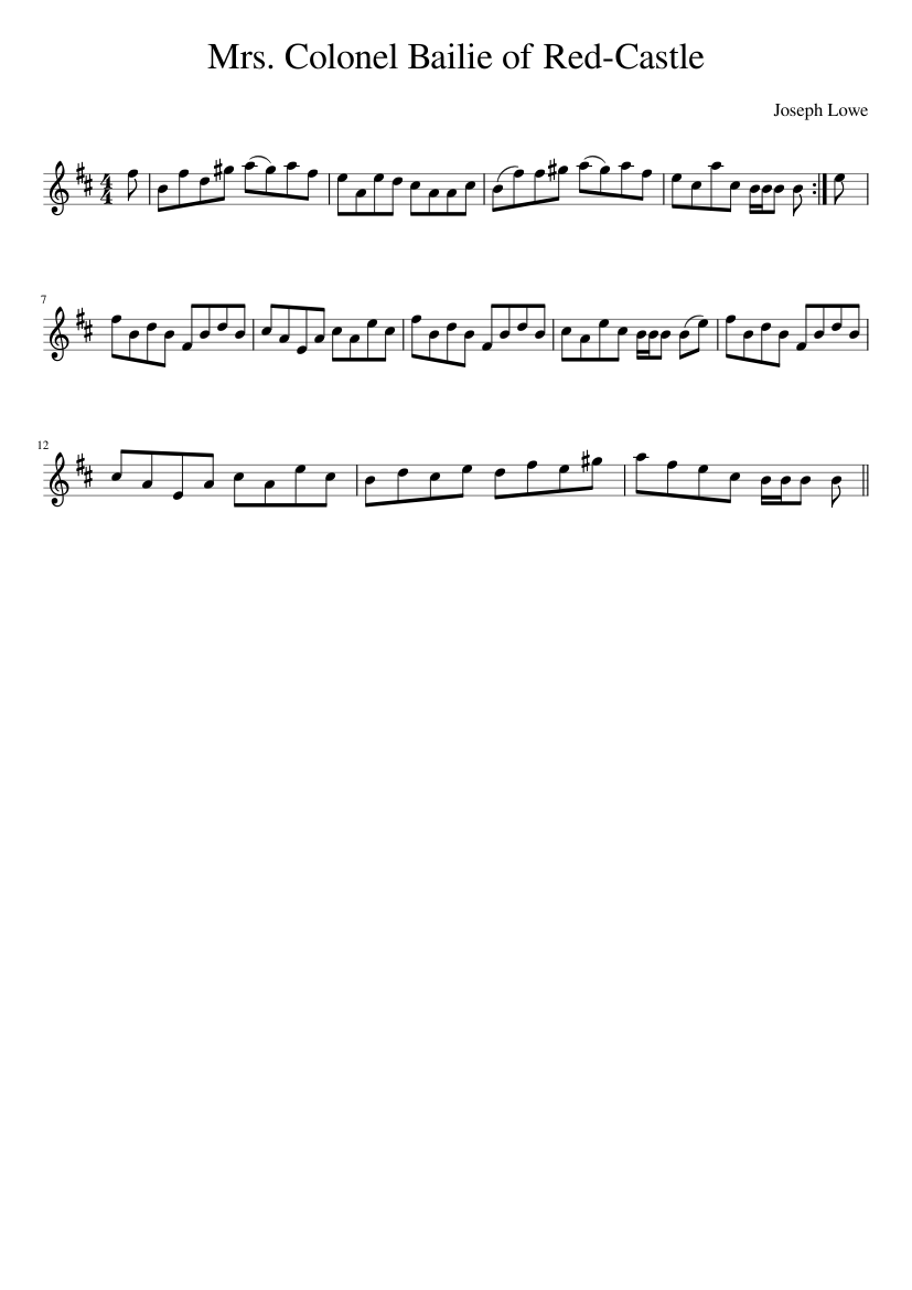 Mrs. Colonel Bailie of Red-Castle