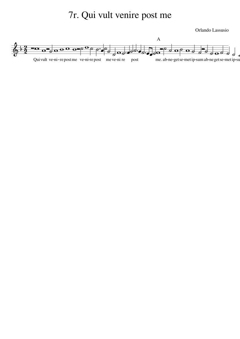 Qui vult venire post me