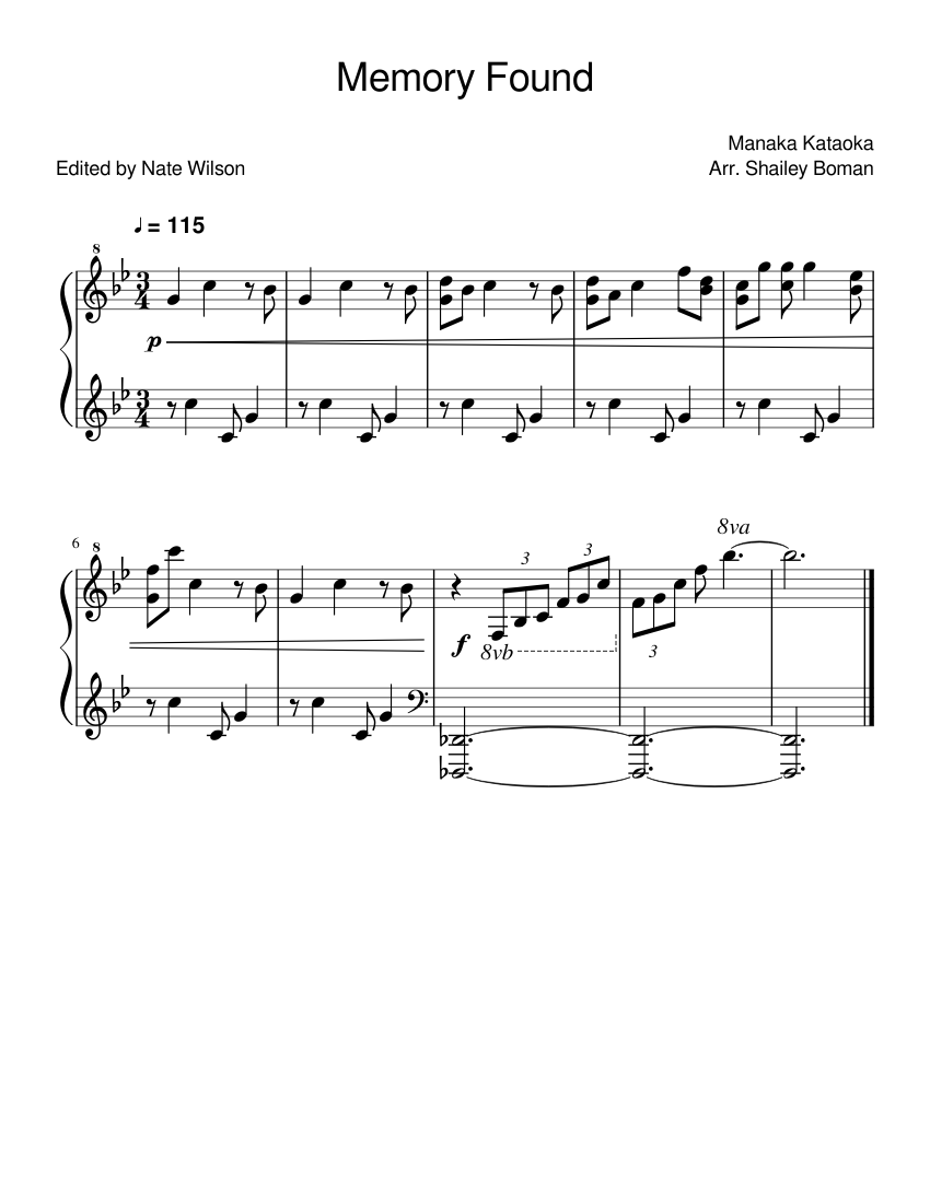 Link's Memories - The Legend of Zelda - Breath of the Wild Sheet music for  Piano (Solo) Easy
