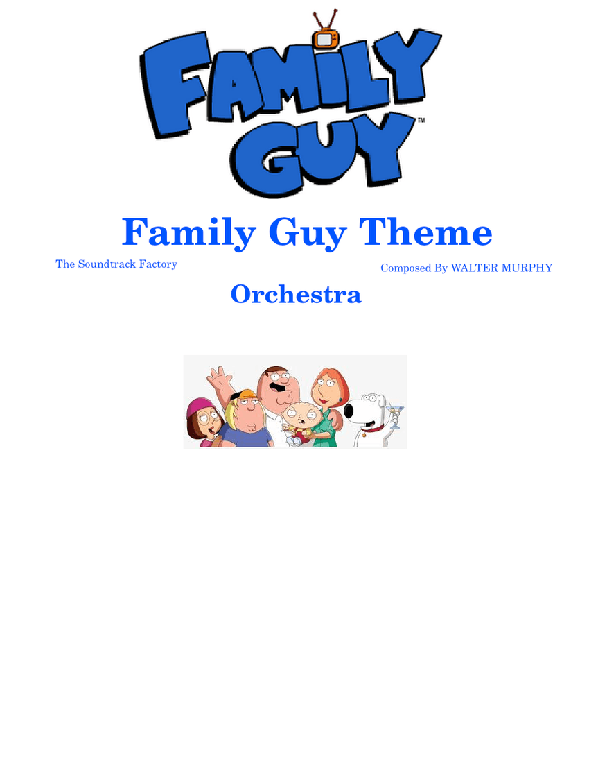 Family Guy Theme Orchestra Sheet music for Trombone, Tuba, Flute