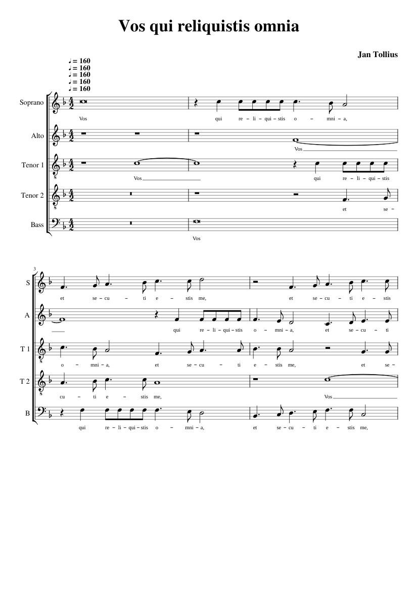 Vos qui reliquistis omnia