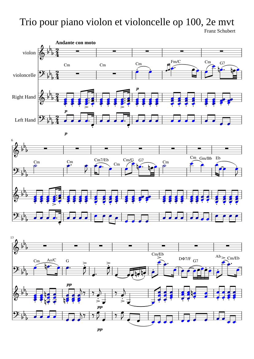 Piano Trio in E-flat major D.929