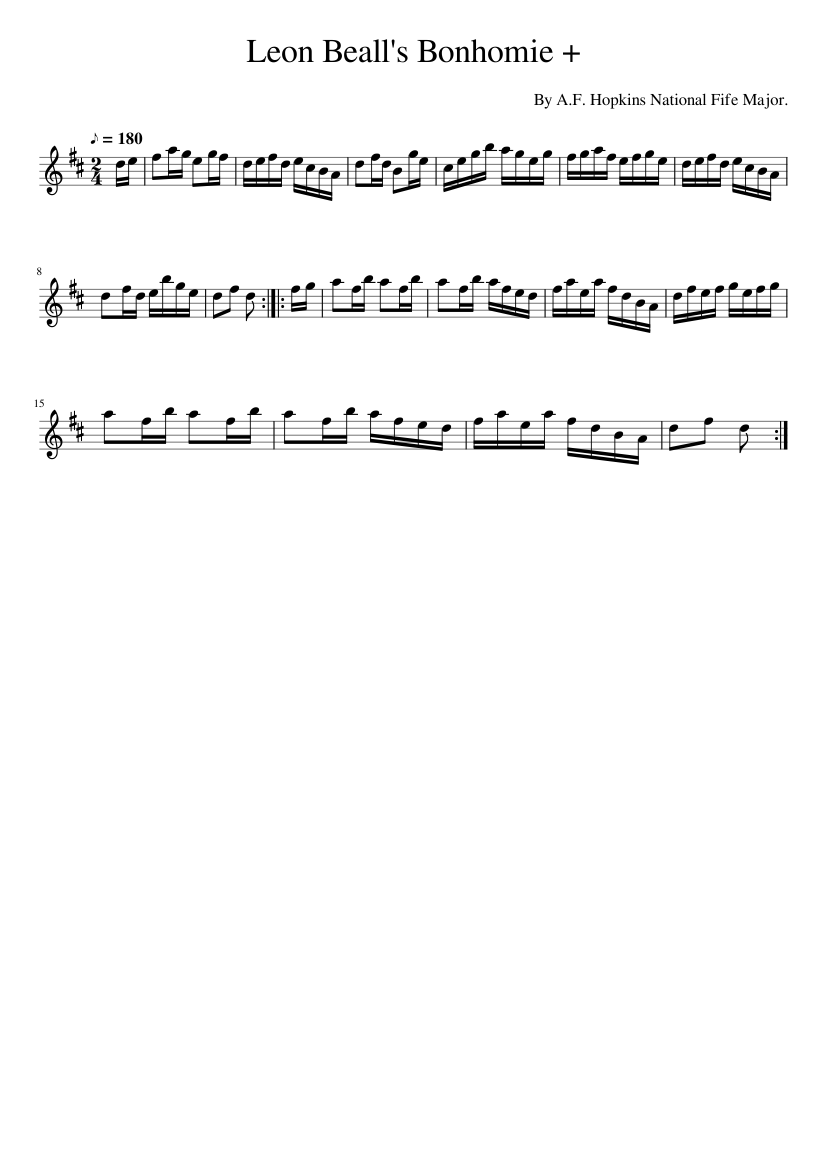 Leon Beall's Bonhomie +