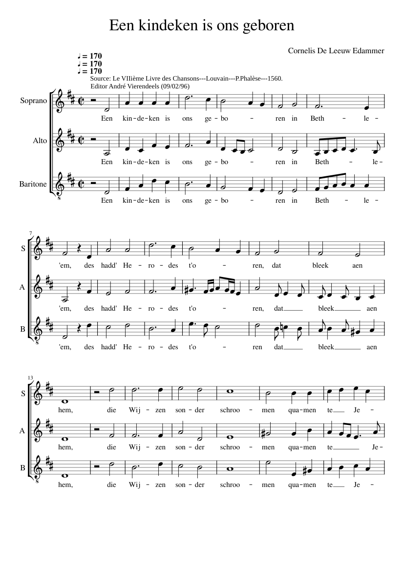 Een kindeken is ons geboren