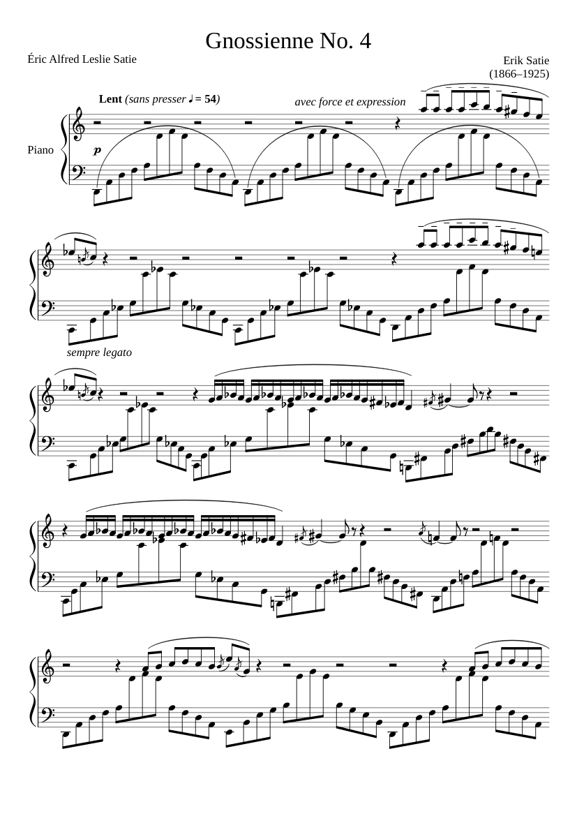 gnossienne no 4