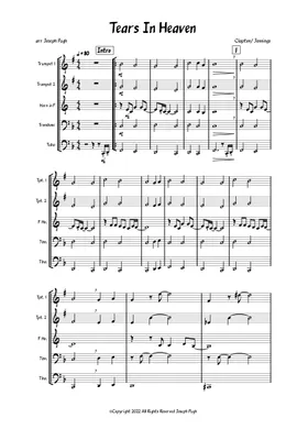Eric Clapton Tears in Heaven Sheet Music (Trumpet Solo) in C Major -  Download & Print - SKU: MN0016812