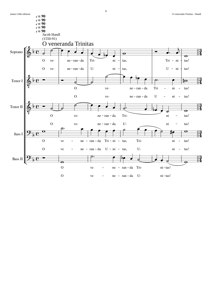 O veneranda Trinitas