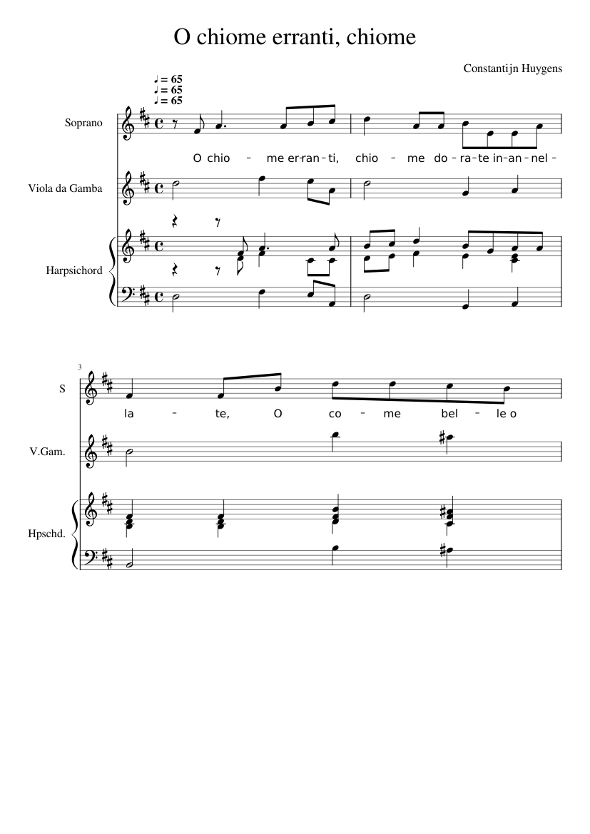 O chiome erranti chiome