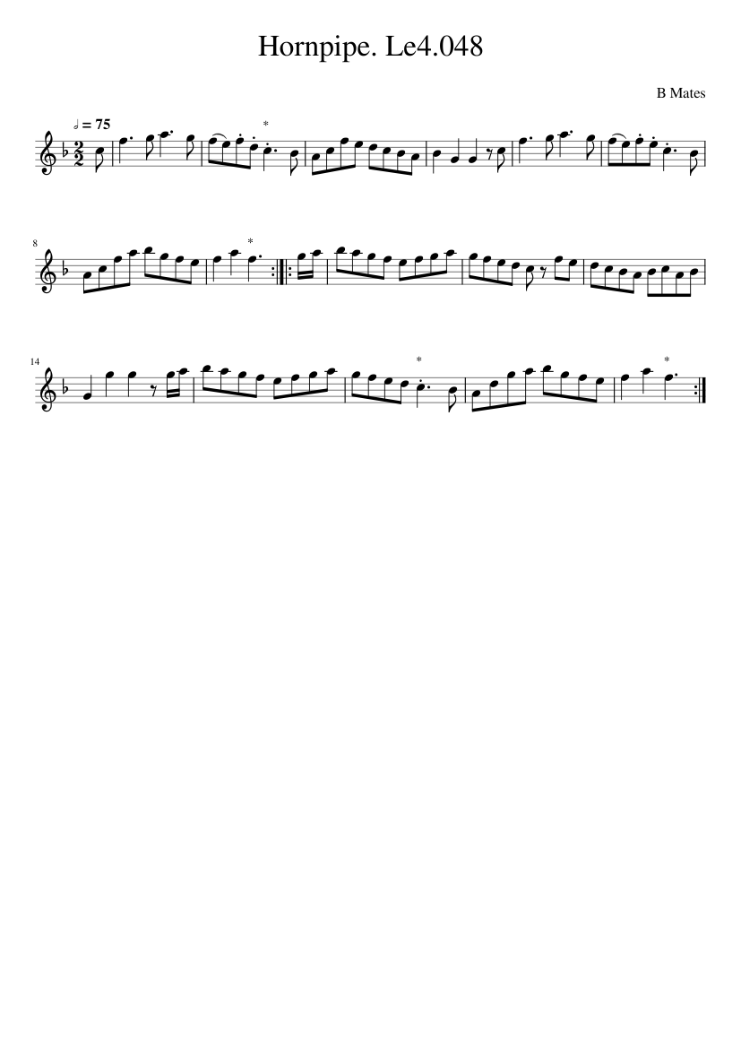 Hornpipe. Le4.048
