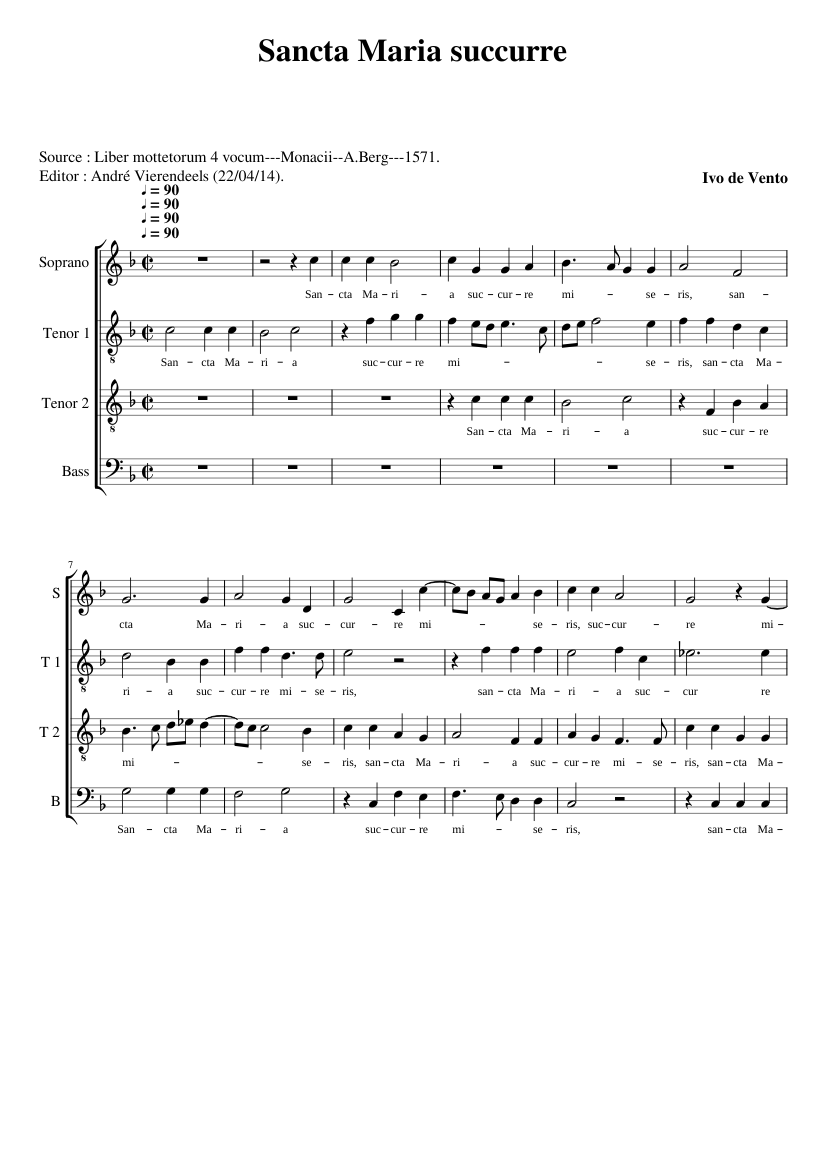 Sancta Maria succurre miseris