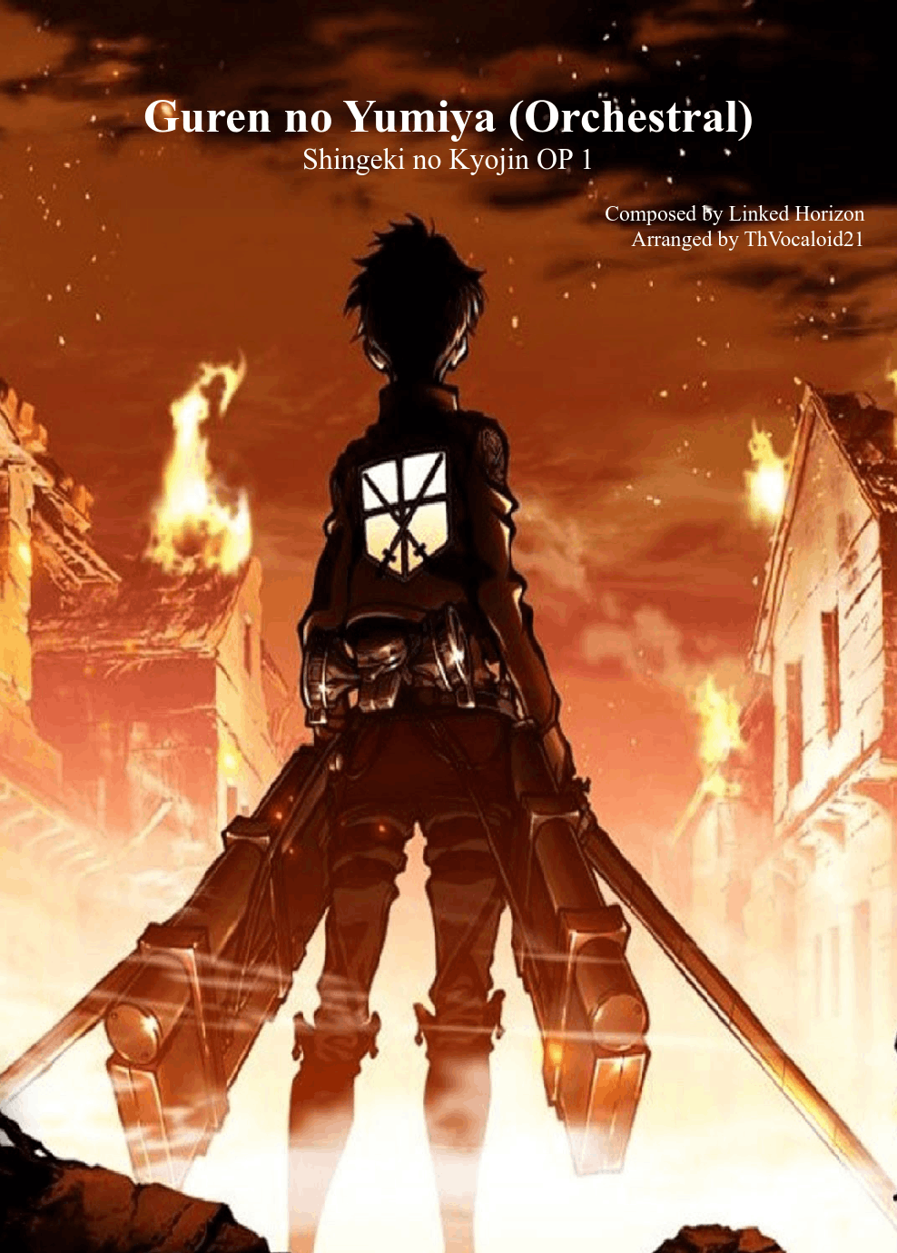 Attack on Titan OP - Guren no Yumiya (Orchestral) Sheet Music for