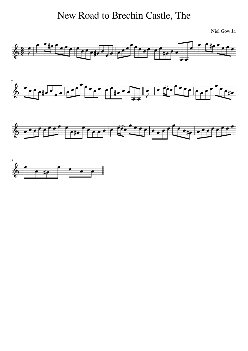 The New Road to Brechin Castle