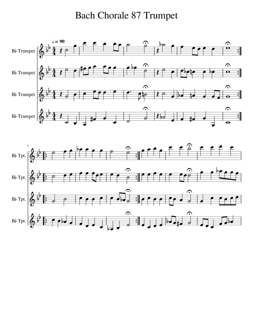 Baka Mitai for Trumpet Ensemble Sheet music for Trumpet in b-flat (Brass  Quintet)