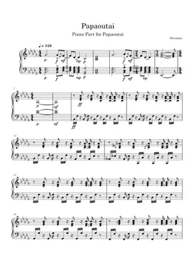 Free Papaoutai by Stromae sheet music | Download PDF or print on  Musescore.com