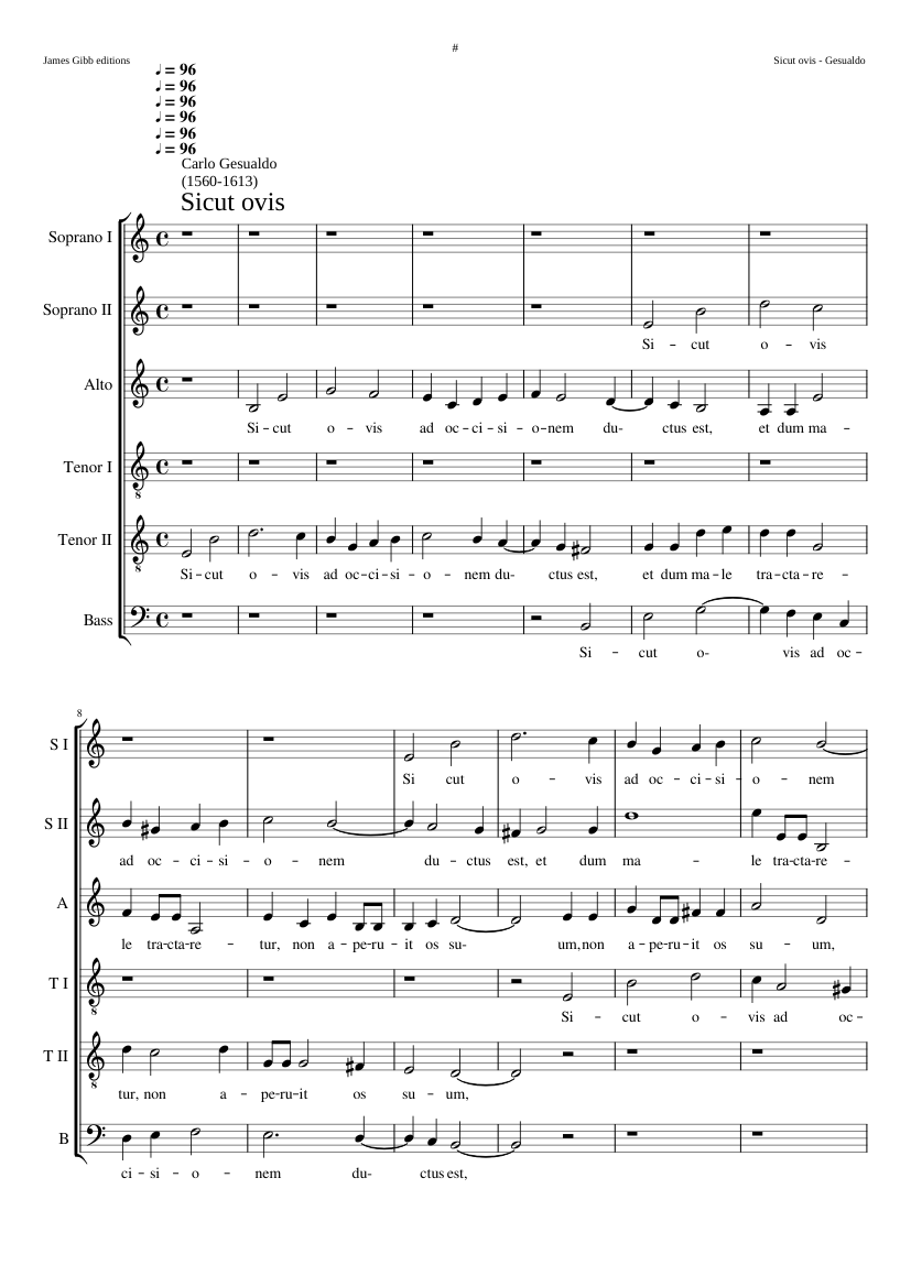 Sicut ovis ad occisionem