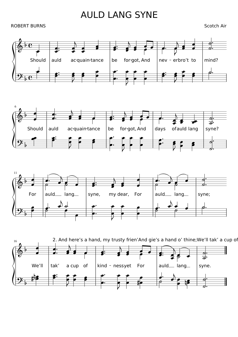 auld lang syne