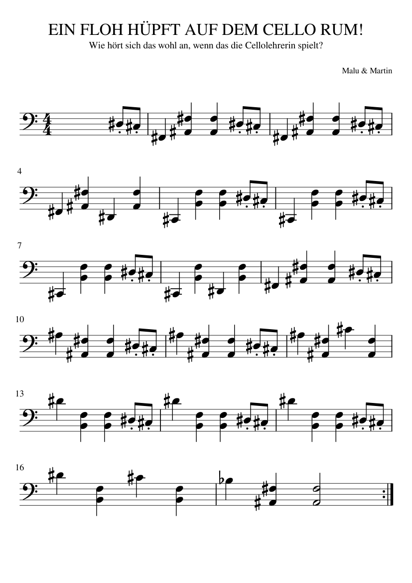 Flohwalzer Sheet music for Piano (Solo) | Musescore.com