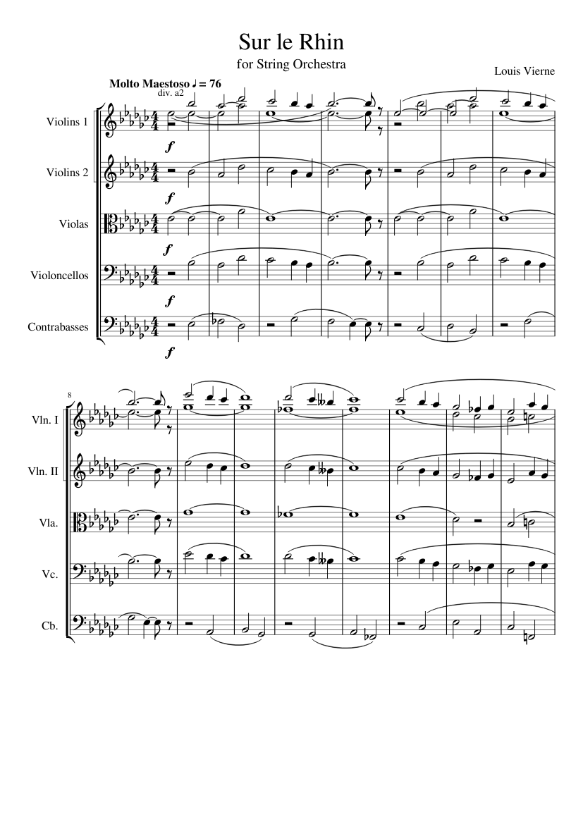 24 Pieces de Fantaisie Suite No.3 Op. 54 5. 'Sur le Rhin'
