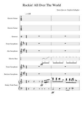Rockin All Over The World Sheet Music Free Download In Pdf Or Midi On Musescore Com