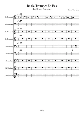 Free bro hymn by Pennywise sheet music | Download PDF or print on  Musescore.com