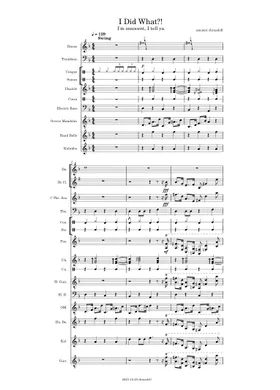 goofy ahh music Sheet music for Piano, Trombone, Flute, Bassoon & more  instruments (Solo)