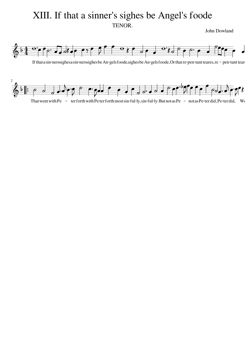 XIII. If that a sinner's sighes be Angel's foode