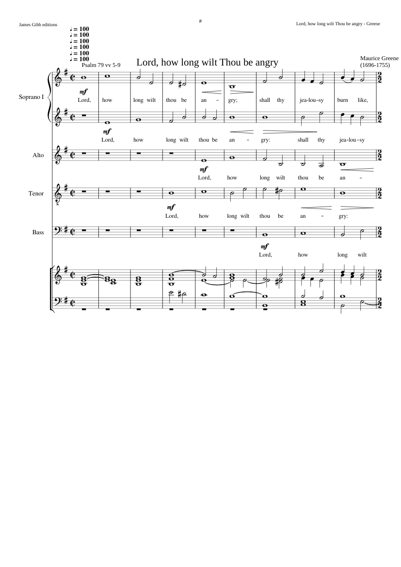 Lord how long wilt Thou be angry